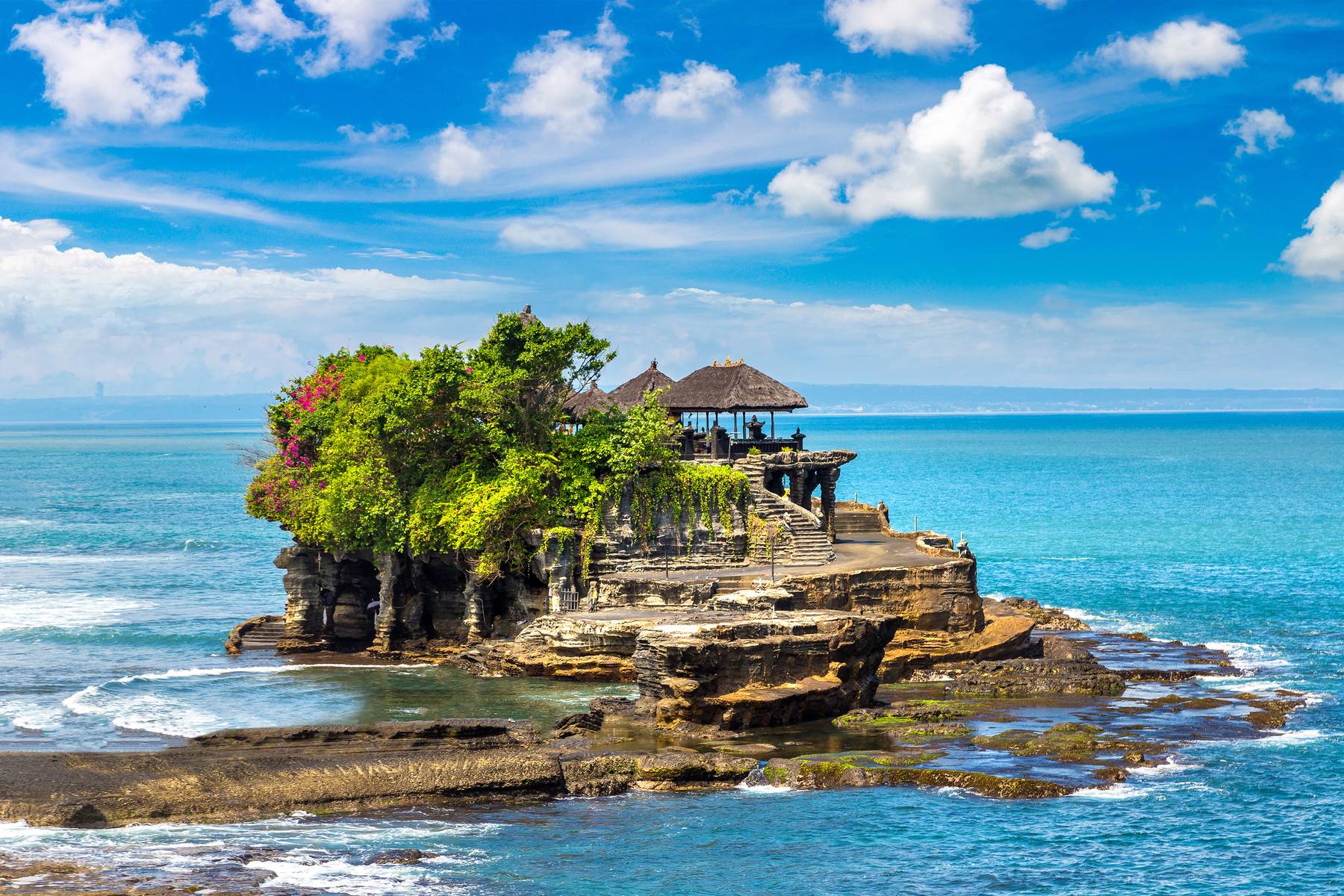 INDONESIA - BALI (Tampaksiring Tour - Nusa Dua Đền Tanah Lot)
