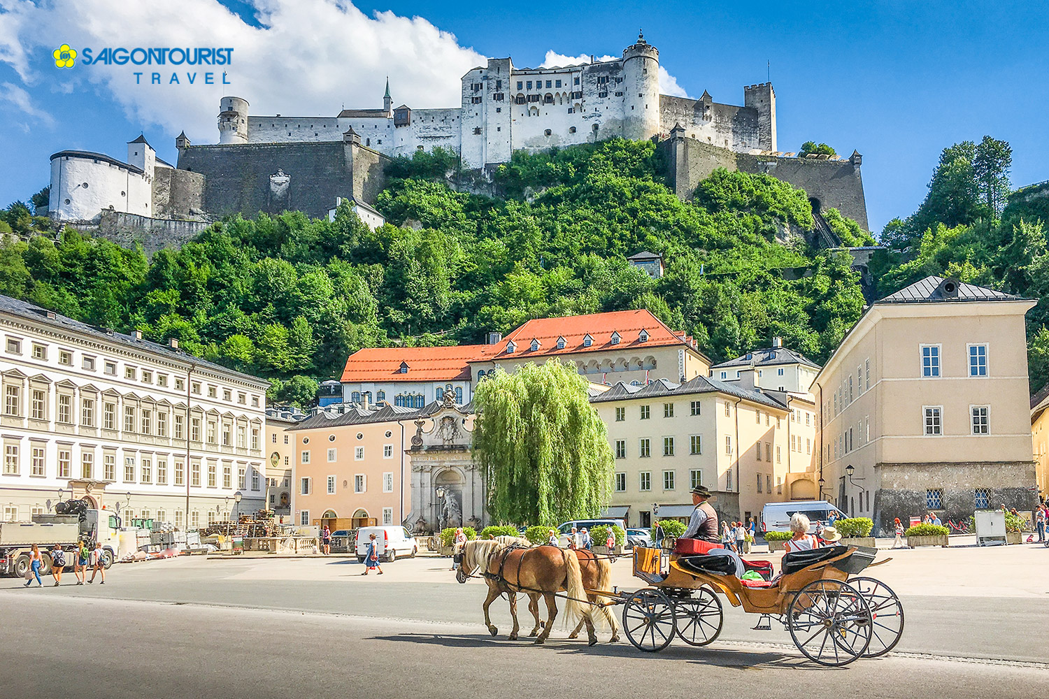 Salzburg nd famous Hohensalzburg Fortress 1038459445