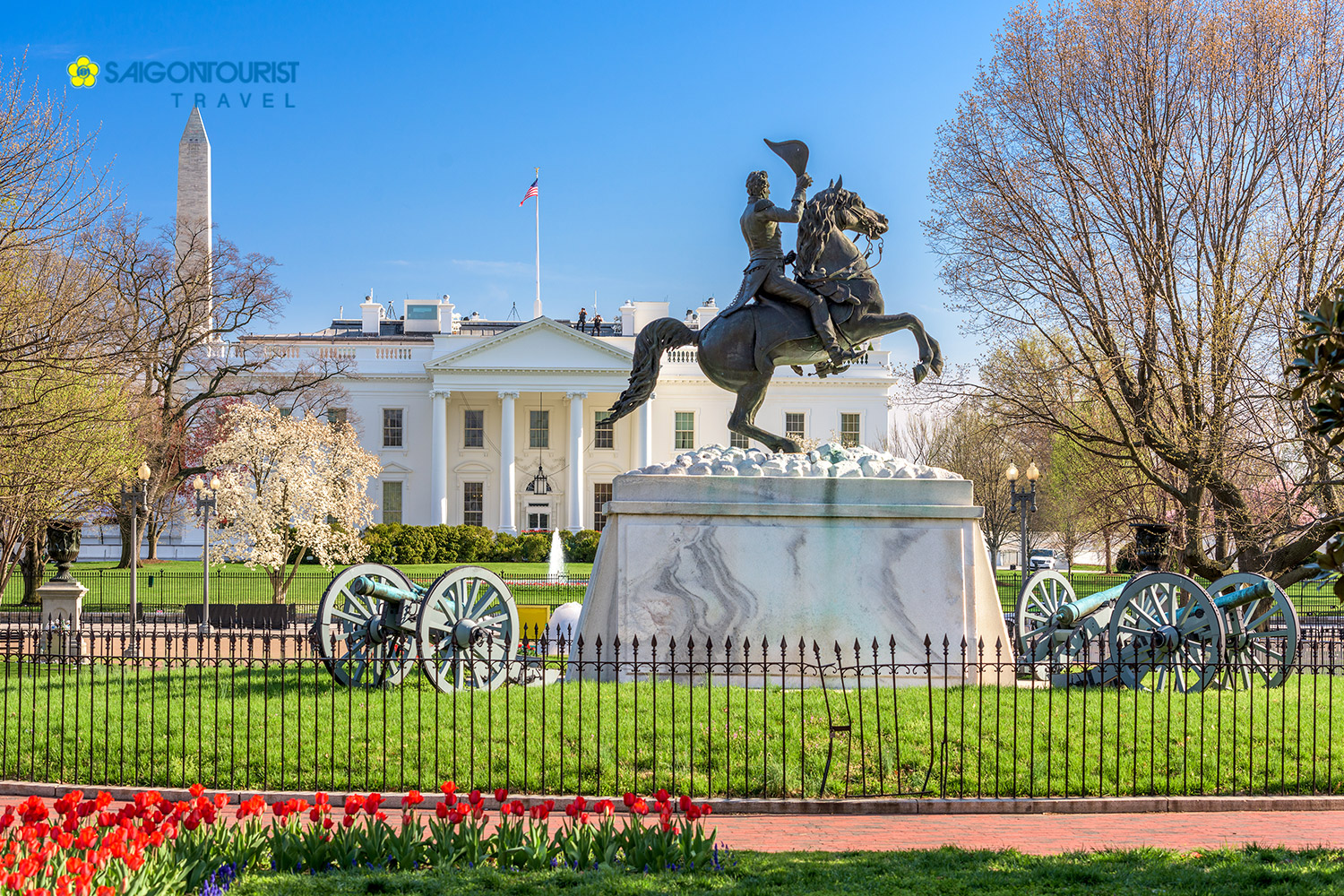 Washington DC at the White House and Lafayette Square 368531375
