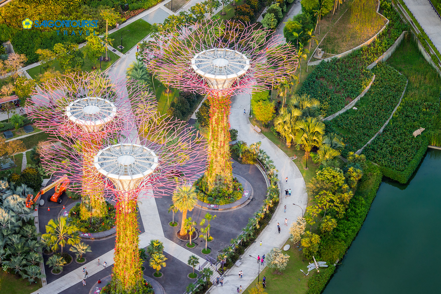 Du Lịch Singapore [Gardens By The Bay - Flower Dome -  Ocbc Skyway - Wings Of Time - Chùa Răng Phật Singapore Zoo & River Wonders]