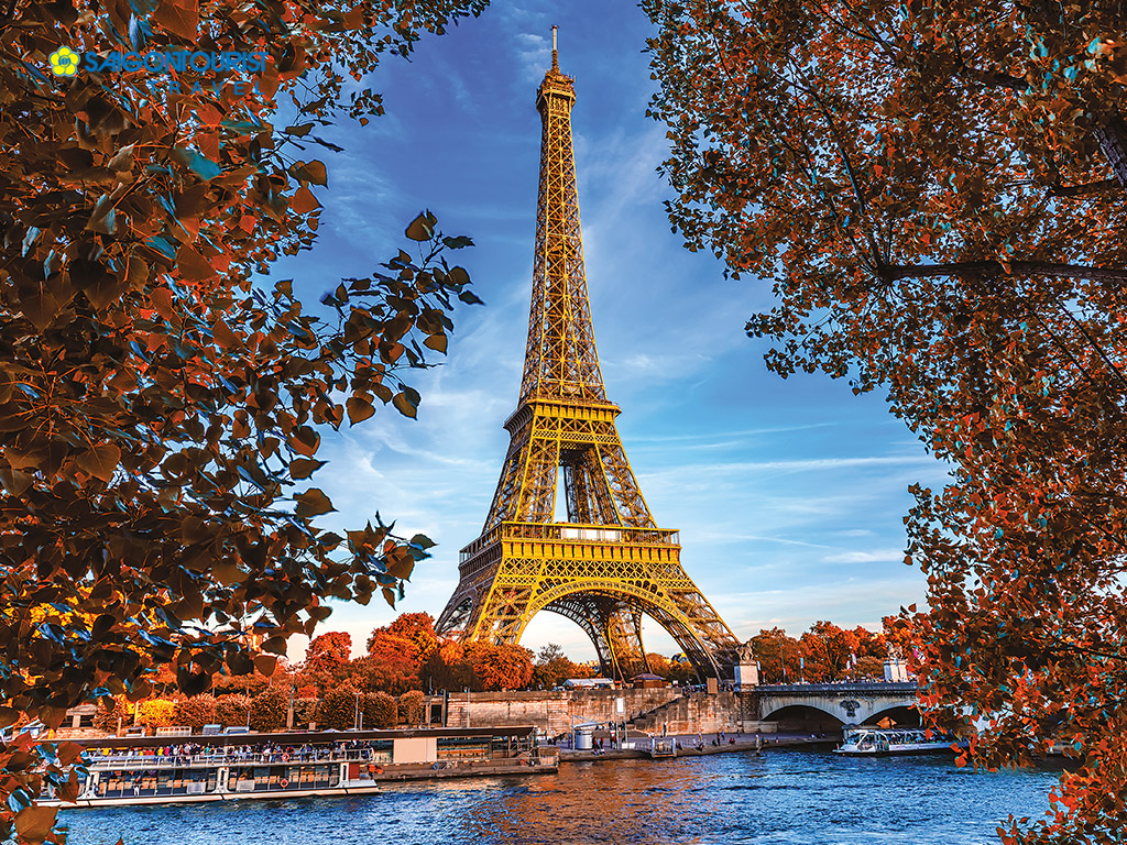 Saigontourist - Tháp Eiffel có áo mới