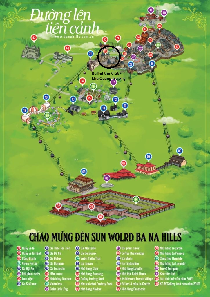 Saigontourist Vé cáp treo Bà Nà Hill Fantasy Park